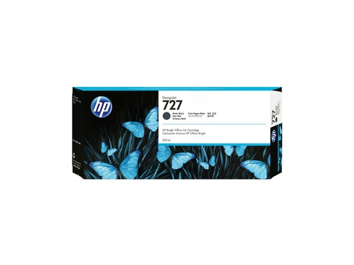 [C1Q12A] HP 727 - 300 ml - mit hoher Kapazität - mattschwarz