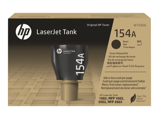 [W1540A] HP 154A - Durchschnittlicher Ertrag - Schwarz