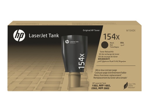 [W1540X] HP 154X - Mit hoher Kapazität - Schwarz - original