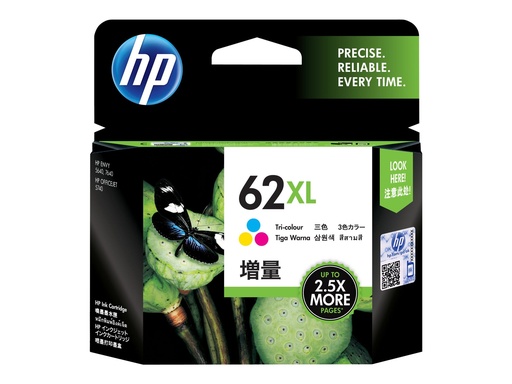 [C2P07AE#UUS] HP 62XL - Hohe Ergiebigkeit - Farbe (Cyan, Magenta, Gelb)