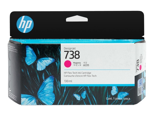[498N6A] HP 738 - 130 ml - Magenta - original - DesignJet
