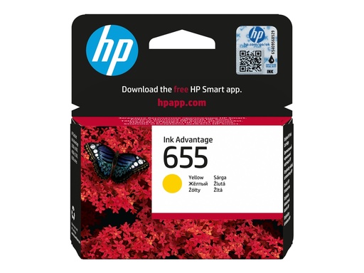 [CZ112AE#BHK] HP 655 - Gelb - original - Tintenpatrone - für