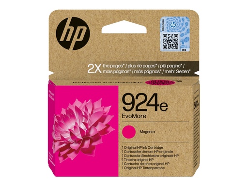 [4K0U8NE#SE1] HP 924e EvoMore - Magenta - original - Tintenpatrone