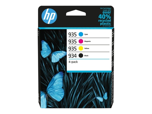 [6ZC72AE] HP 934/935 - 4er-Pack - Schwarz, Gelb, Cyan