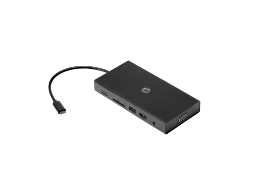 [1C1Y5AA#ABB] HP Travel Hub - Port Replicator - USB-C - VGA, HDMI