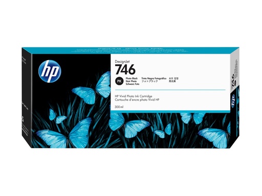 [P2V82A] HP 746 - 300 ml - Photo schwarz - original -