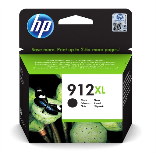 [3YL84AE#BGX] HP 912XL - Original - Tinte auf Pigmentbasis - Schwarz - HP - OfficeJet 8012  - OfficeJet 8014  - OfficeJet 8015  - OfficeJet Pro 8022  - OfficeJet Pro 8024 ,... - 1 Stück(e)