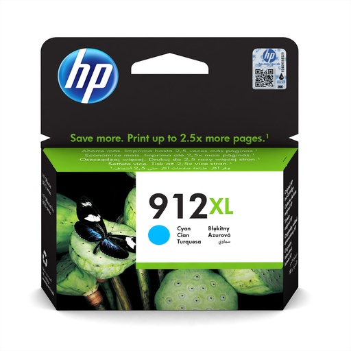 [3YL81AE#BGX] HP 912XL - Original - Tinte auf Pigmentbasis - Cyan - HP - OfficeJet 8012 - OfficeJet 8014 - OfficeJet 8015 - OfficeJet Pro 8022 - OfficeJet Pro 8024 - OfficeJet... - 1 Stück(e)