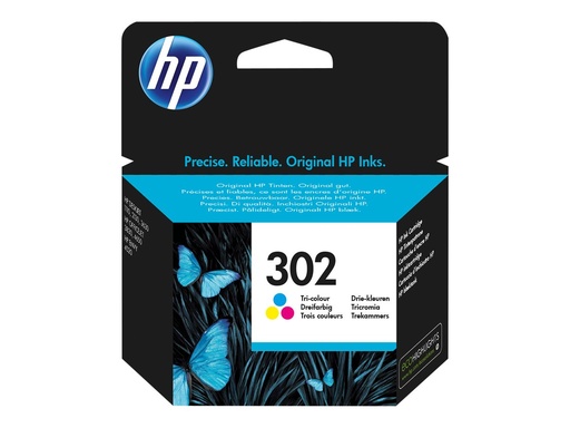 [F6U65AE#BA3] HP 302 - 4 ml - Farbe (Cyan, Magenta, Gelb) -