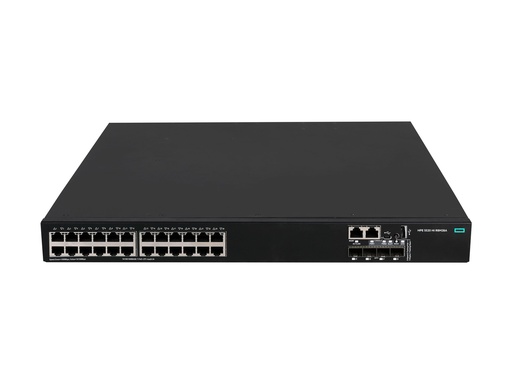 [S3K91A] HPE Networking Comware 5520HI 24p 10/100/1000BASE-T 4p SFP+ 1G/10G 1-slot TAA Switch - Switch - 1 Steckplatz für Erweiterungsmodul - L3 - managed - 24 x 10/100/1000Base-T + 4 x 1 Gigabit / 10 Gigabit SFP+ (Uplink / Stacking)