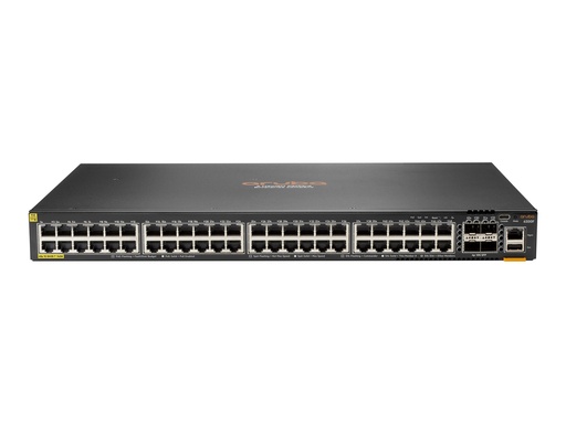 [S0M90A] HPE Aruba Networking CX 6200F 48G Class4 PoE 4SFP+ 740W TAA Switch - Switch - max. Stapelentfernung 10 km - L3 - managed - 48 x 10/100/1000 (PoE+)