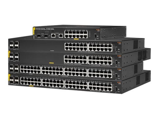 [R8N87A#ABB] HPE Aruba 6000 24G Class4 PoE 4SFP 370W Switch - Switch - managed - 24 x 10/100/1000 (PoE+)