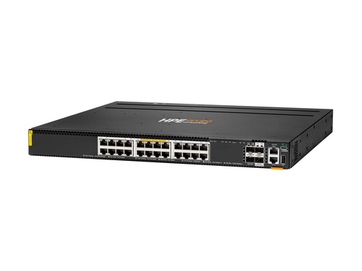 [R8S89A] HPE Aruba Networking CX 6300M 24p Smart Rate 1G/2.5G/5G/10G Class6 PoE 2p 50G 2p 25G Switch - Switch - L3 - managed - 24 x 100/1000/2.5G/5G/10GBase-T (4PPoE)